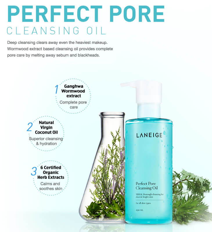 Laneige,Laneige Perfect Pore Cleansing Oil,Perfect Pore Cleansing Oil,Laneige Cleansing Oil