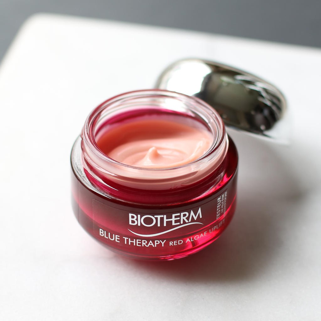 BIOTHERM, BIOTHERM Blue Therapy, BIOTHERM Blue Therapy Red Algae Uplift Cream, BIOTHERM Blue Therapy Red Algae Uplift Cream รีวิว, BIOTHERM Blue Therapy Red Algae Uplift Cream ราคา, BIOTHERM Blue Therapy Red Algae Uplift Cream 10ml, BIOTHERM ครีม, มอยซ์เจอไรเซอร์, Red Algae